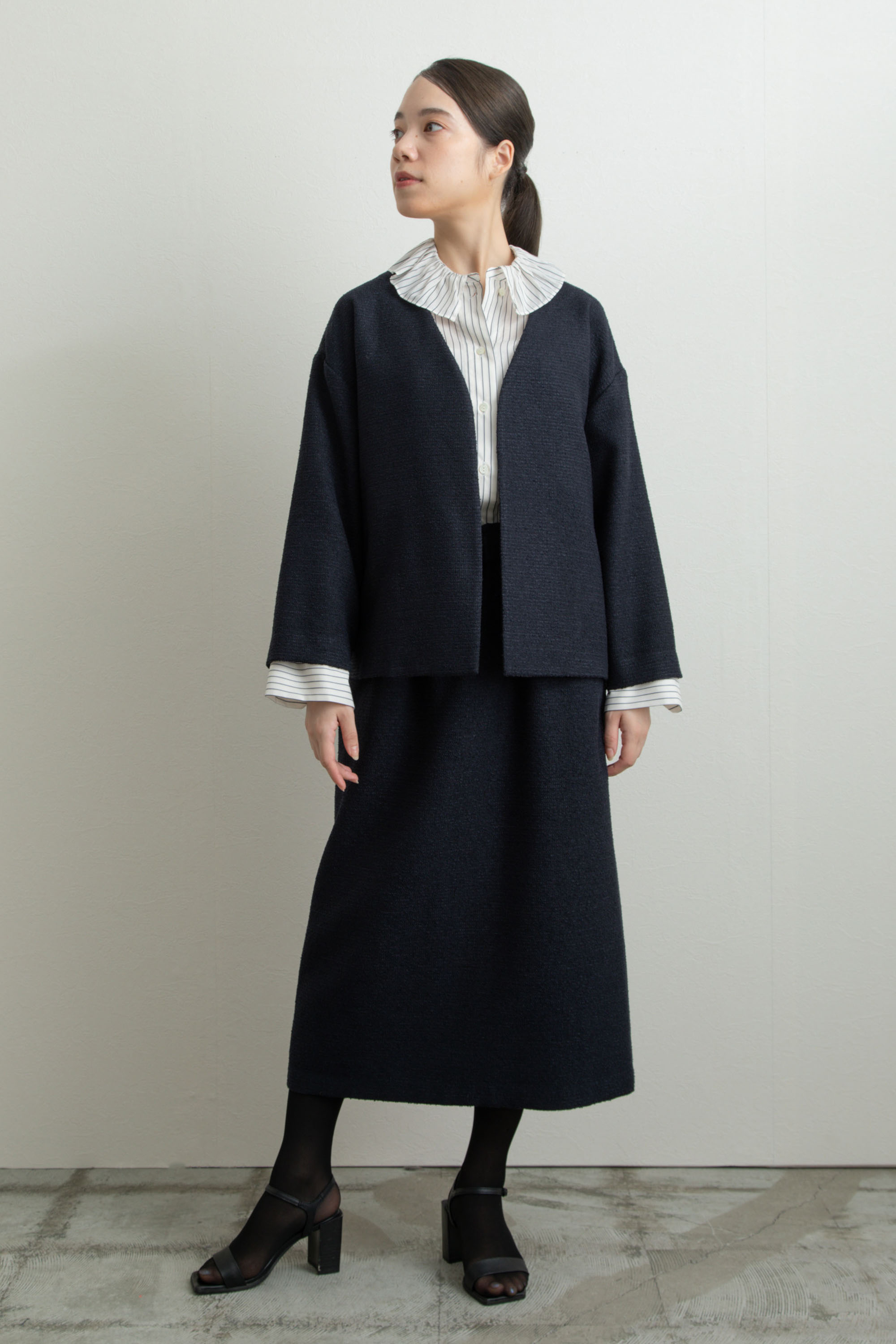 LANDWARDS Liyoca ボアジレ ブラック 美品 エコファー素材 LANDWARDS（公式通販）Liyoca 2023.Spring Lookbook